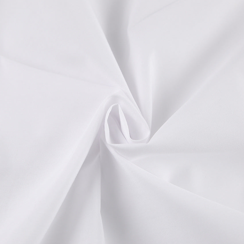 Fall Wear On The New White Polo Shirt Dress Commuter Slimming Waist Long Sleeve Dress For Women