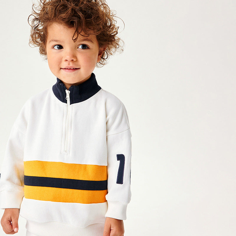Boys Hoodie Set Autumn Cotton Long-Sleeved Children's Two-Piece Set For Children