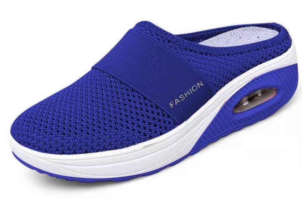 Summer New Trade Large Size Lazy Man A Slip-On Slippers Female Wedged Slippers