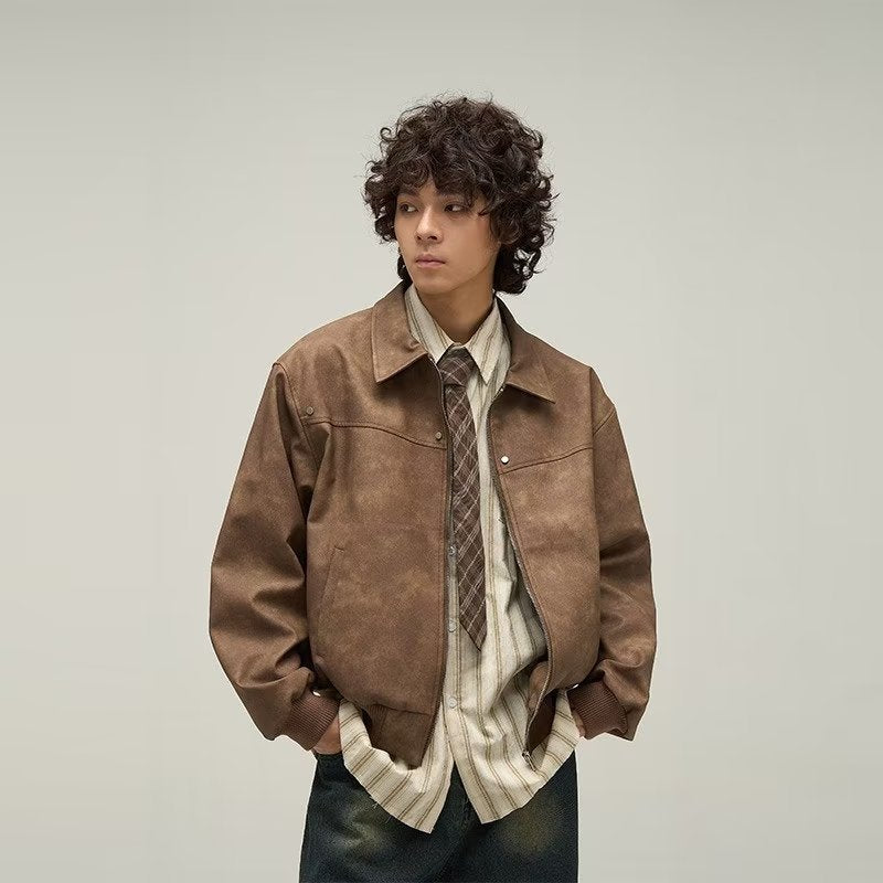 Ruffie Handsome Jacket Male Trend Everything Fried Street Casual Coat Spring And Autumn New Men's Handsome Coat