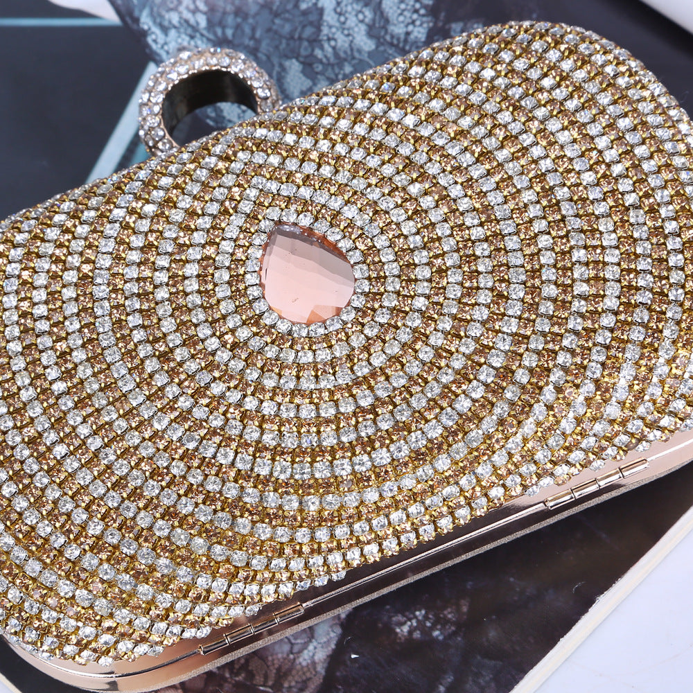 Crystal Dinner Bag Quality Diamond Inlaid Eye Evening Bag Bride Bridesmaid Bag