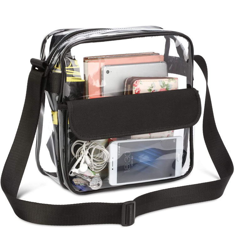 The New Transparent Pvc Waterproof Beach Bag With Large Capacity Hand-In-Hand Shoulder Bag Waterproof Outdoor Sports Storage Bag