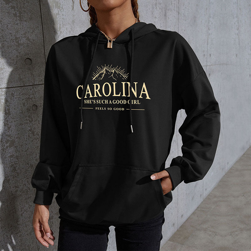 Fashion Autumn And Winter Leisure Sports Hoodie Southeast Asia Women's Letter Printed Hoodie