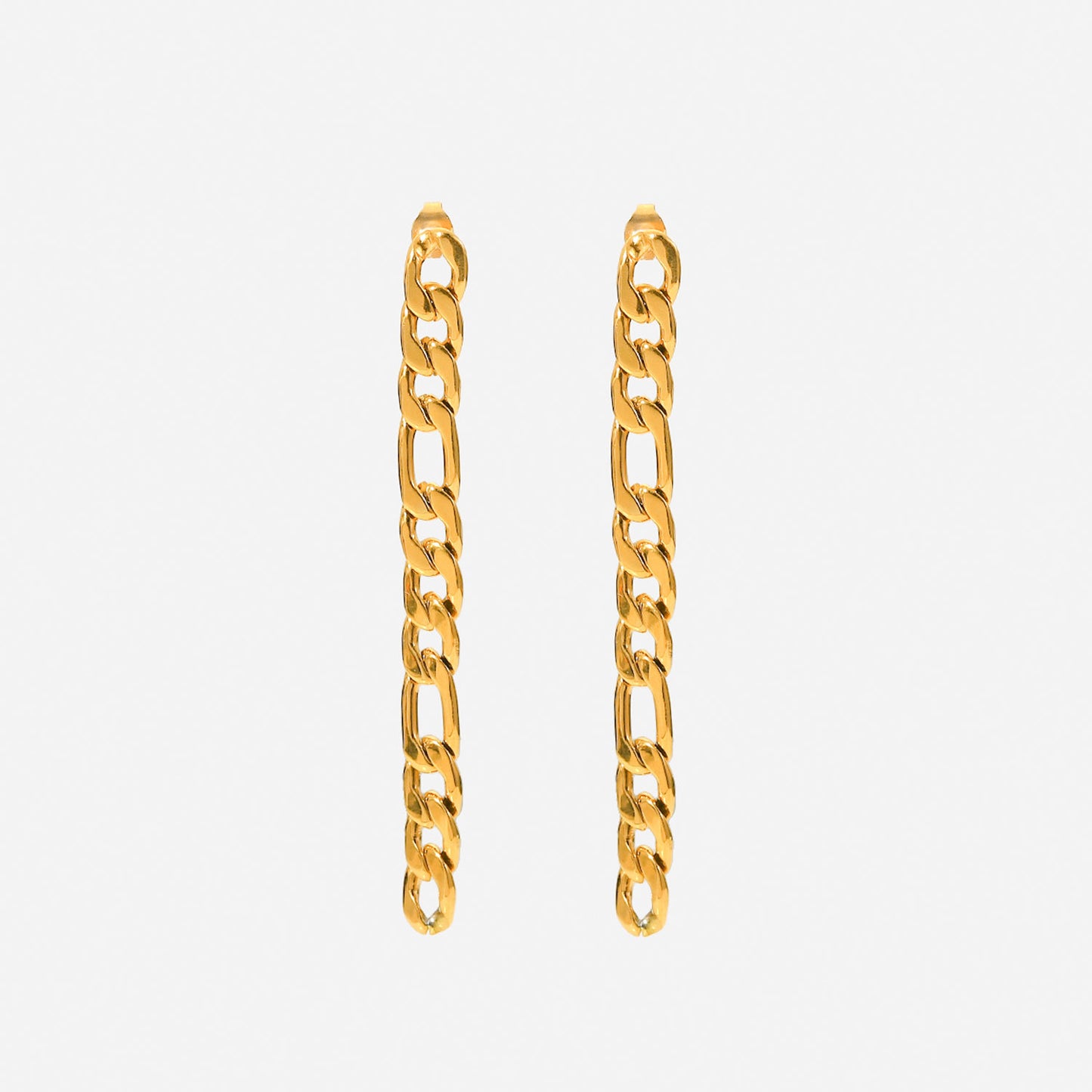 5pcs Gold Ear Chain Earrings Niche High-Grade Sense Does Not Fade Titanium Steel Gold-Plated Ear Chain Earrings Yiwu