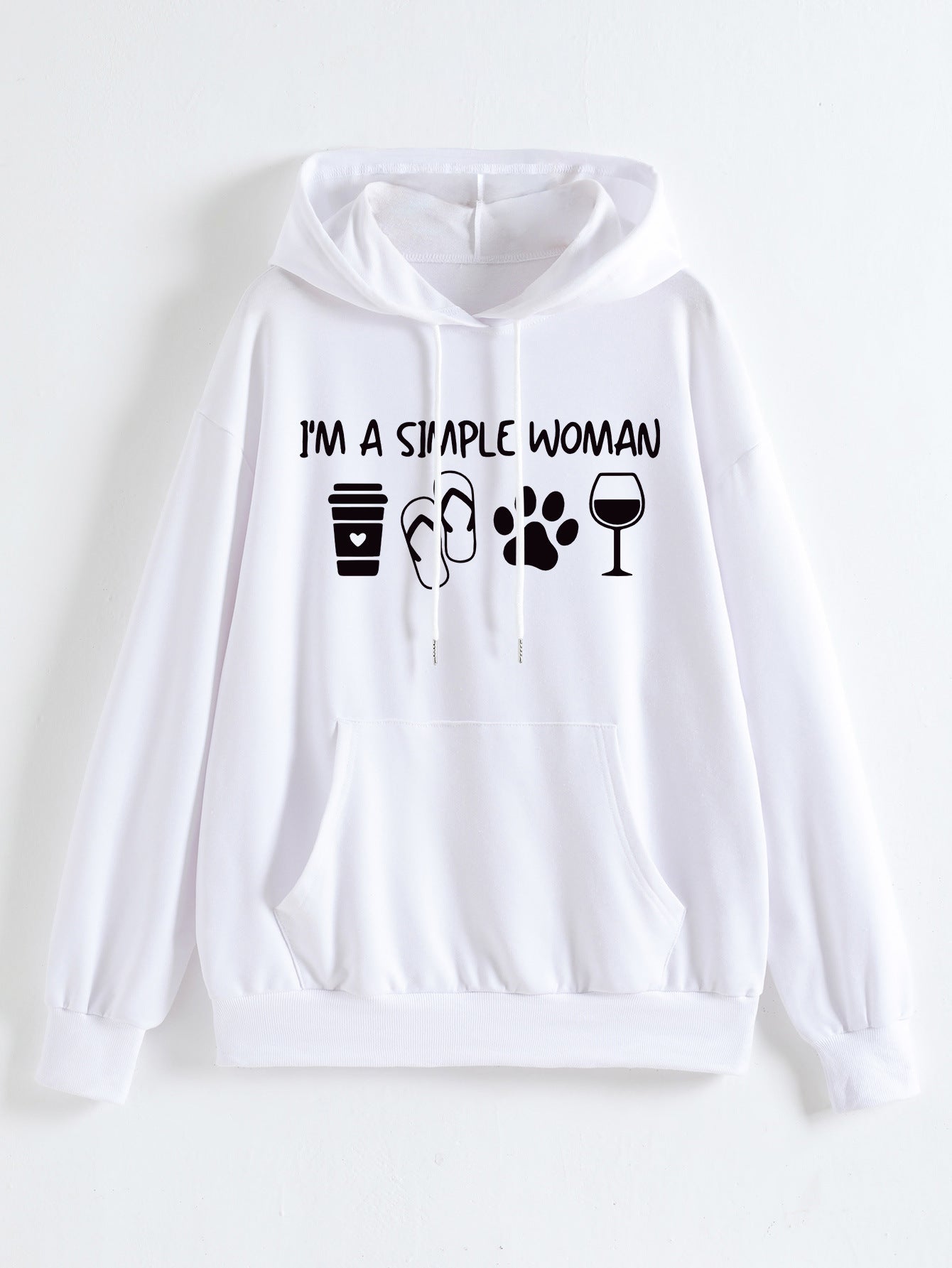 I'M A Simple Woman Print Fashion Hoodie