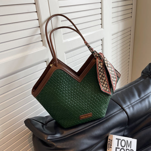 Large Capacity Bag Women New Autumn Premium Sense Commuter Work Shoulder Bag Class Tote Handbag