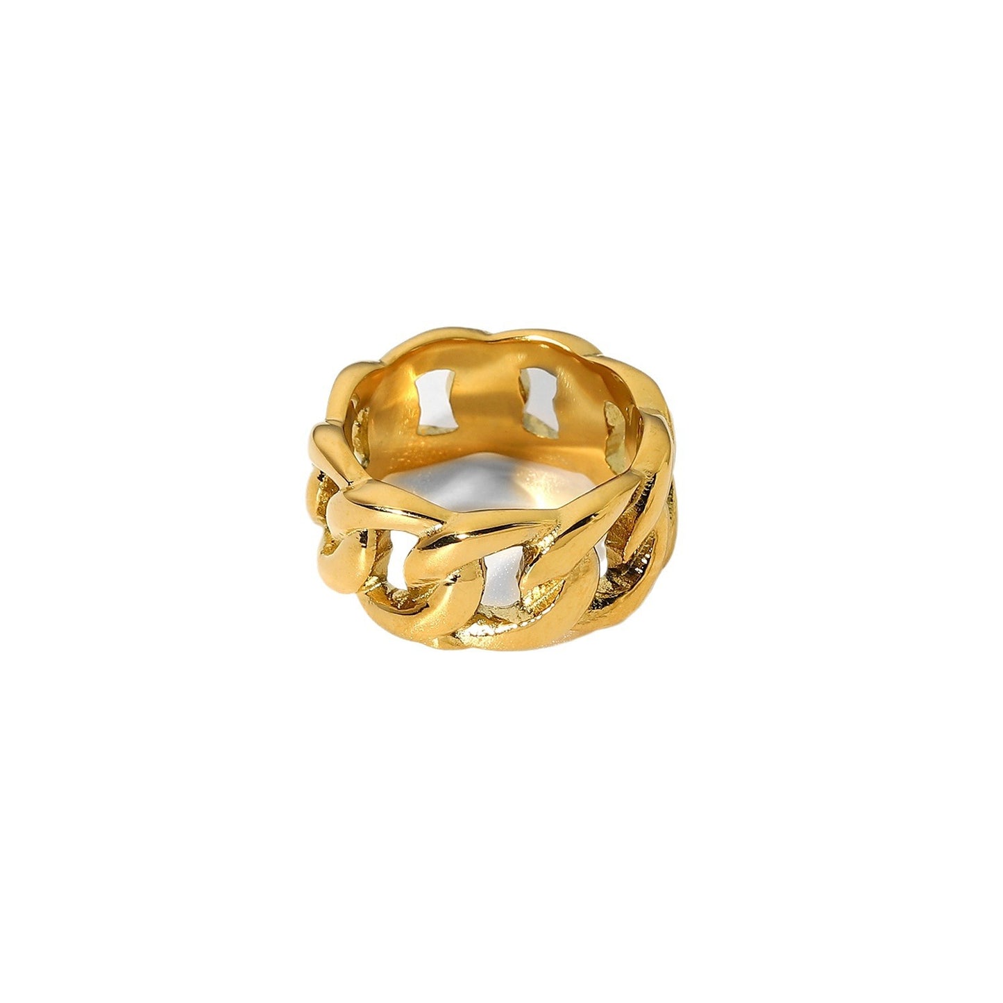 5pcs Punk Twist Ring Men's And Women's Titanium Ring Hip Hop Style Stainless Steel Ring Jewelry