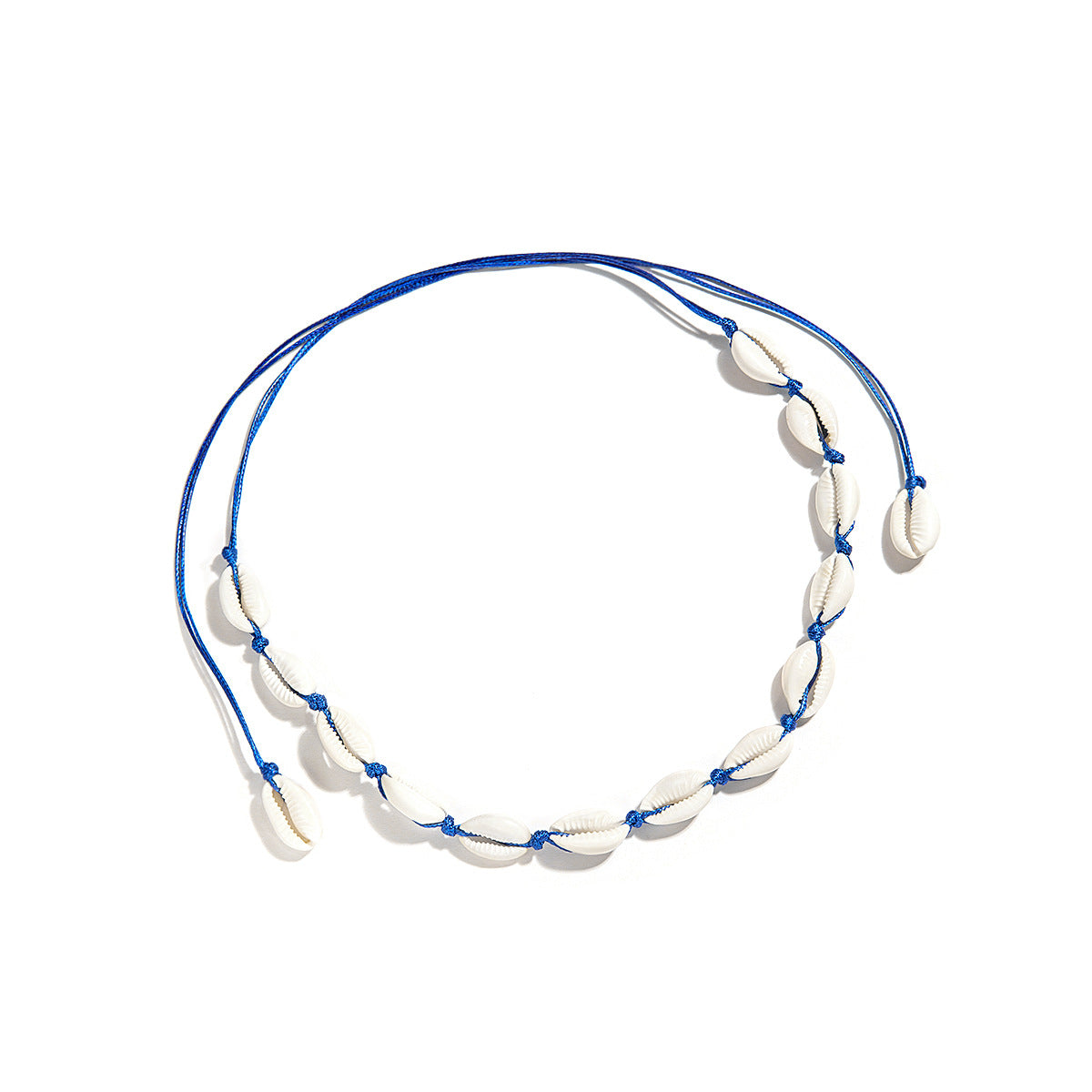 5 pcs Fashion Accessories Hawaiian Stylish Casual Collar Woven Shell Short Collarbone Necklace