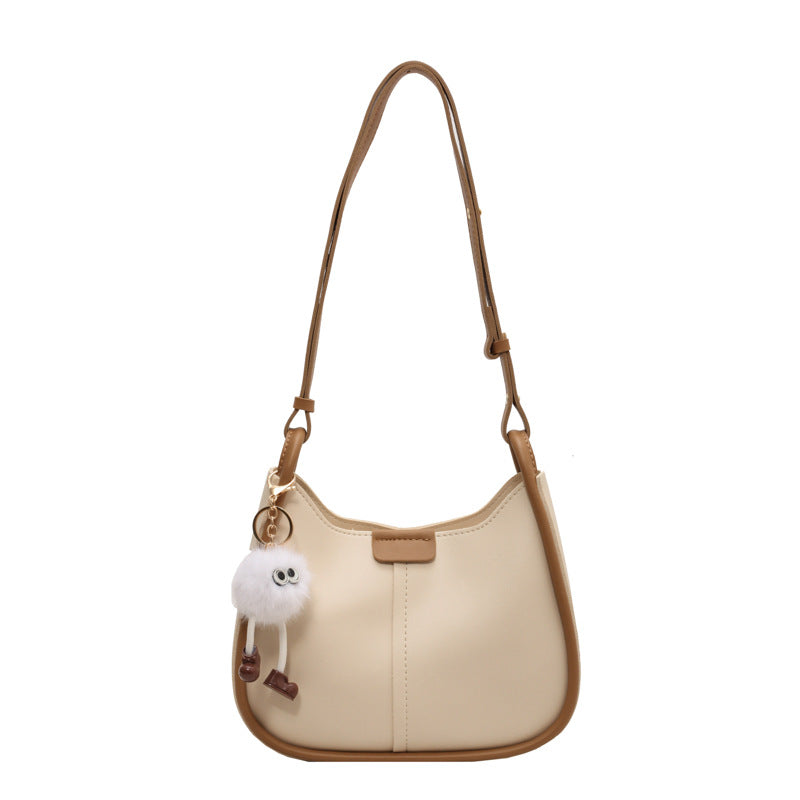 Small  Underarm Bag Female New Version Of All Matching Color Single Shoulder Crossbody Saddle Bag Simple Female Bag