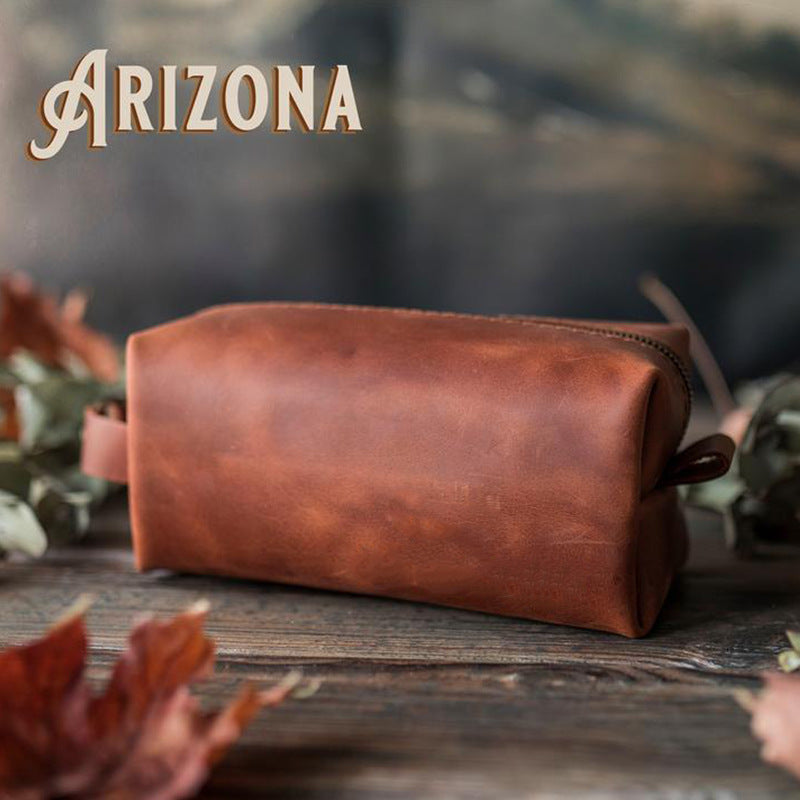 Retro Soft Hand Bag Toiletry Bag Women's Makeup Bag Creative For Bags