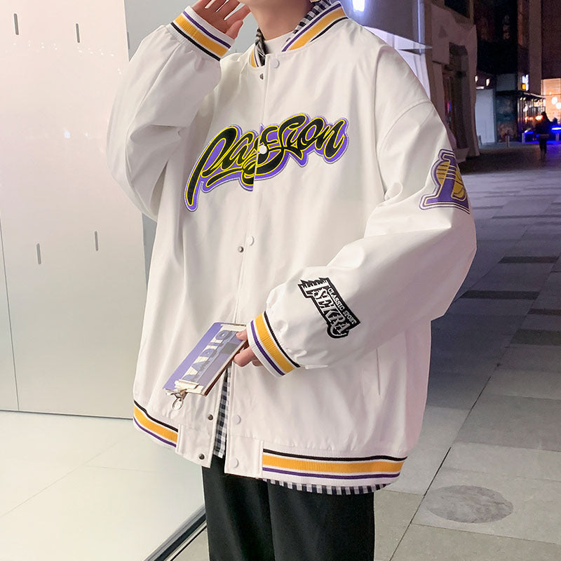 Spring Jacket Men's Loose Harbour Style Casual Student Fashion Men's Top Men's Coat Men's