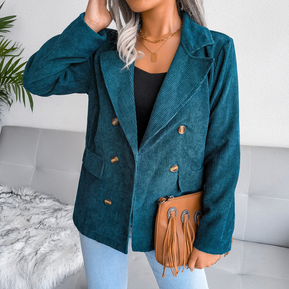 Wind Shot Double-Breasted Small Suit Jacket