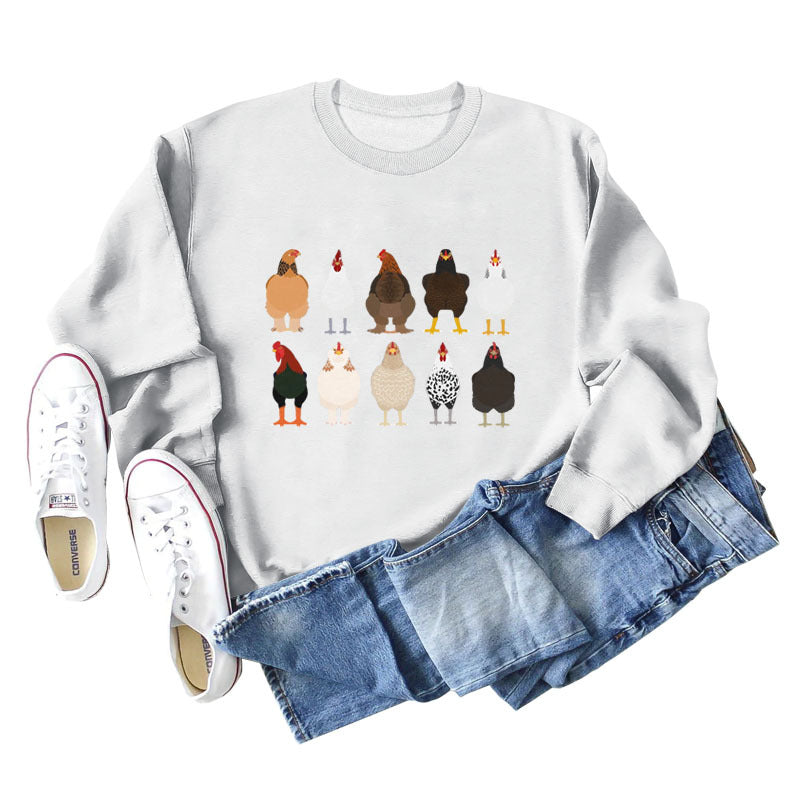 Chicken Print Thanksgiving Fashion Long Sleeve Ebay Plus Size Hoodie