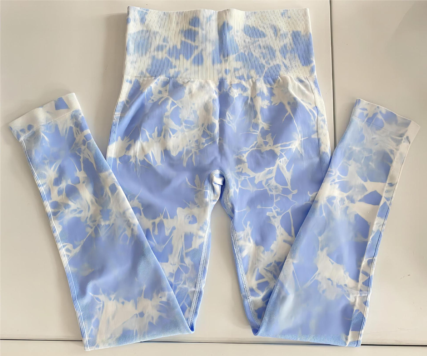 Tie Dye Sports Fitness Pants Women's High Waist Peach Butt Lift Seamless Outside Wearing Jacquard Running Fitness Yoga Pants Autumn And Winter