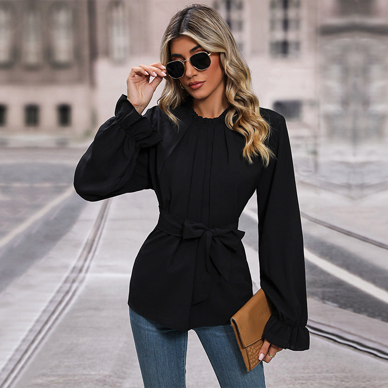 New Women's Pullover Long-Sleeved Commuter Shirt