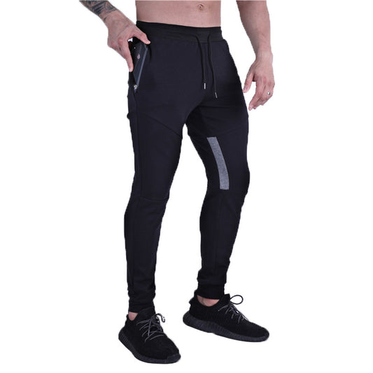 Muscle Autumn Winter Men Sports Casual Light Panel Slim-Fit Fitness Pants Men's Pants Small Foot Girdle Pants