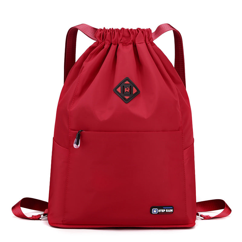 Bag Women's Winter New Korean Version Of Women's Backpack Fashion Simple Anti-Theft Travel Backpack Drawstring Pocket