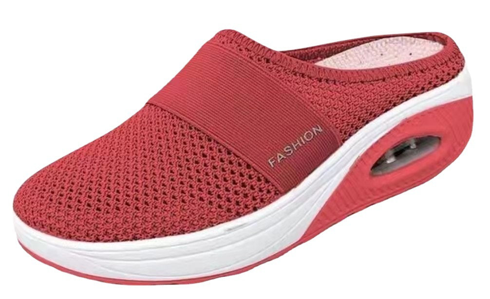 Summer New Trade Large Size Lazy Man A Slip-On Slippers Female Wedged Slippers