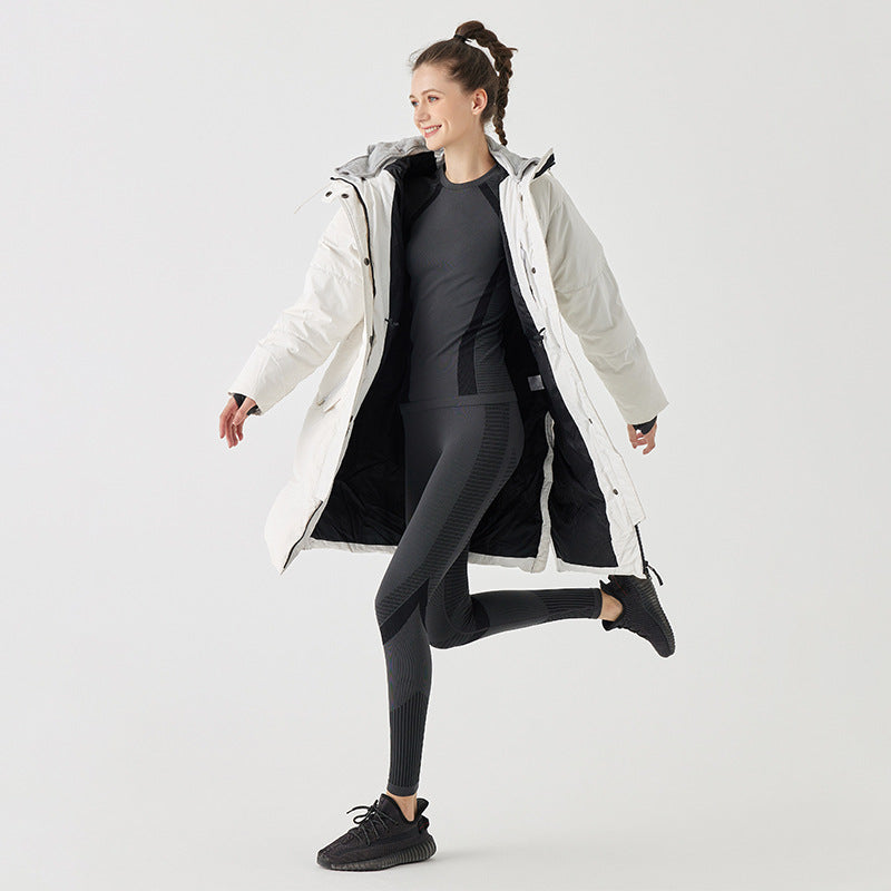 New Seamless Yoga Sports Long Sleeve T-Shirt Shirt Women's Smock Fitness Wear Thin Ski Suit With Suit