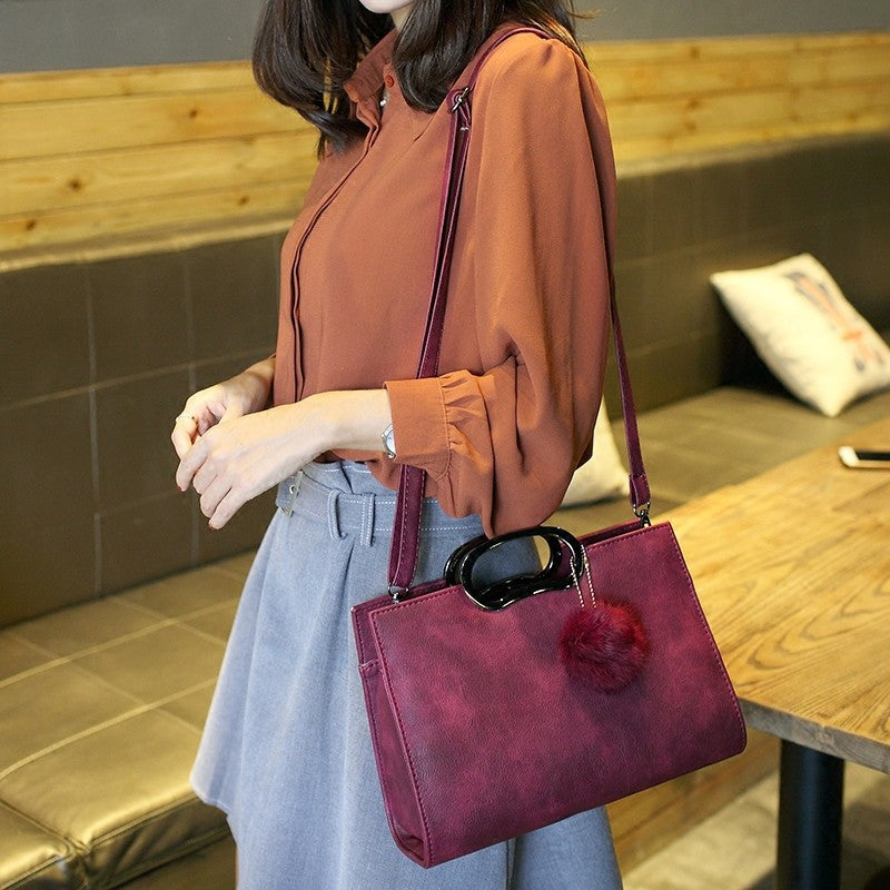 Bag Woman New Version Of The Fashionable Simple One-Shoulder Bag Retro Personality Small Square Bag Hand Crossbody Bag