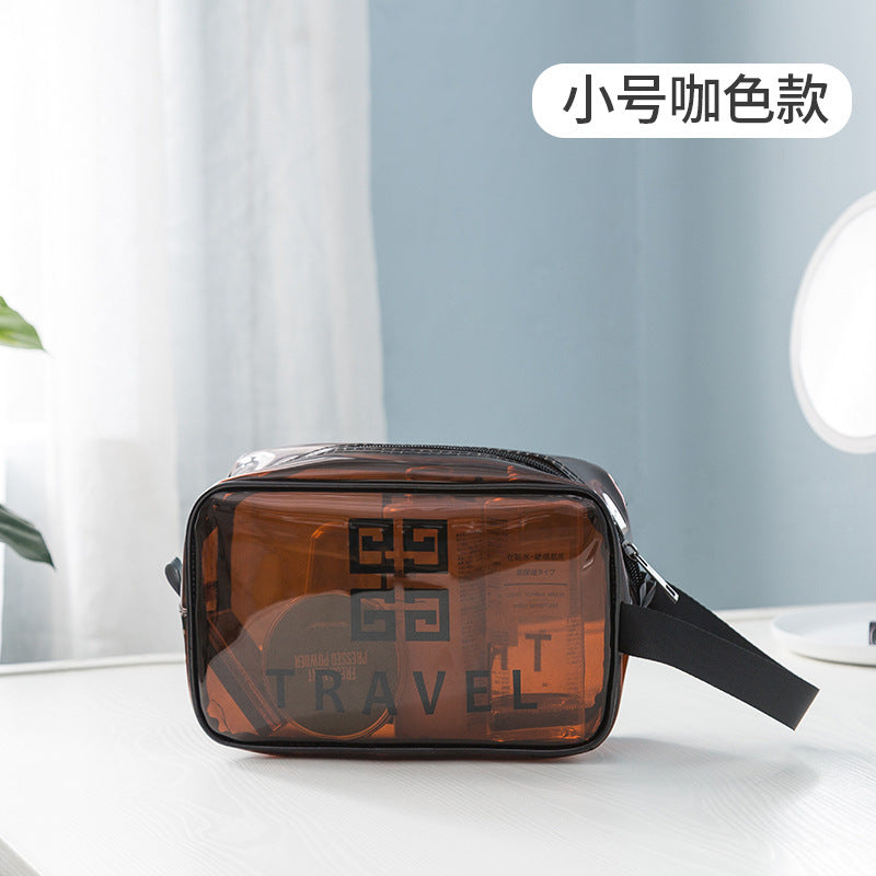 Transparent Makeup Bag Pvc Woman Portable Wind Travel Toiletry Bag Large Capacity Multi-Functional Portable Storage Bag