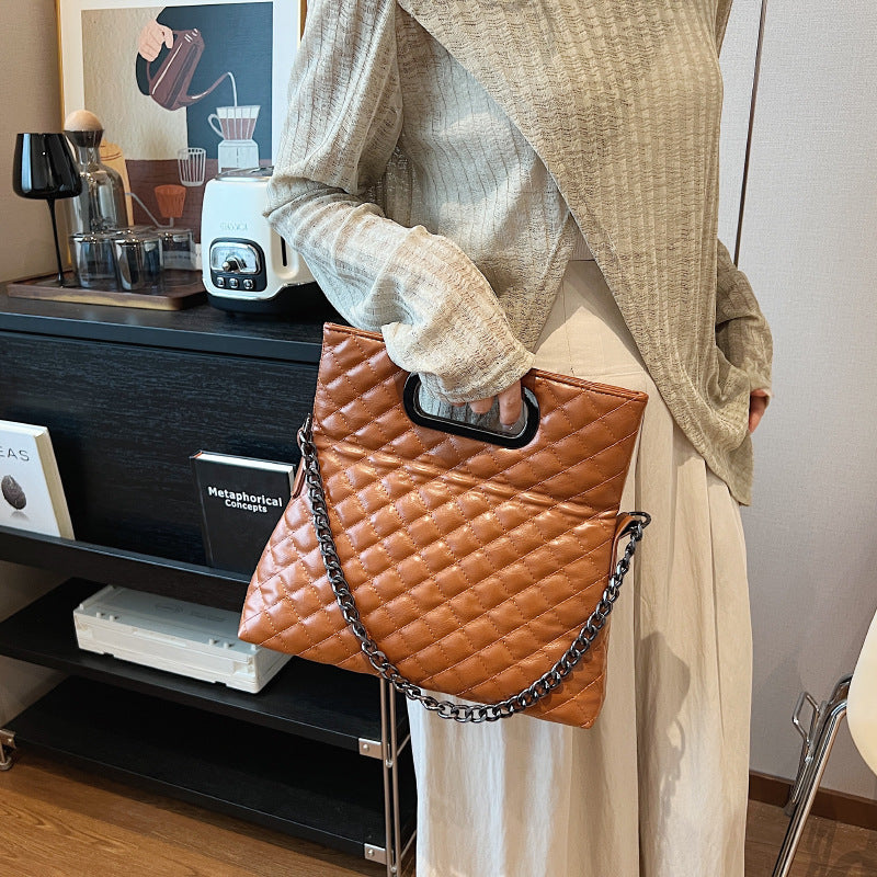 High-Grade Texture Bag Female Autumn And Winter New Fashion Ringer Chain Bag Niche Ladies Single Shoulder Crossbody Bag