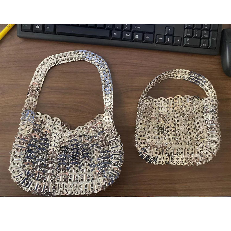 Women's Bag New  The Same Mobile Phone Bag Chain Shiny Piece Bead Bag Single Shoulder Crossbody Bag Small Bag