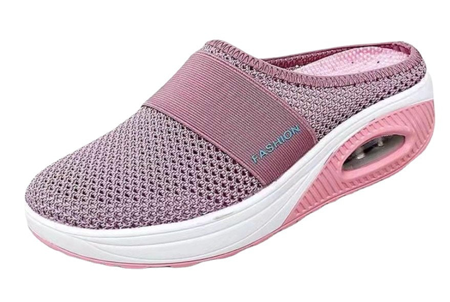 Summer New Trade Large Size Lazy Man A Slip-On Slippers Female Wedged Slippers