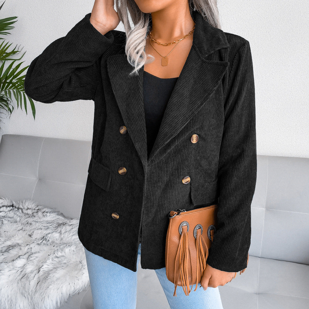 Wind Shot Double-Breasted Small Suit Jacket