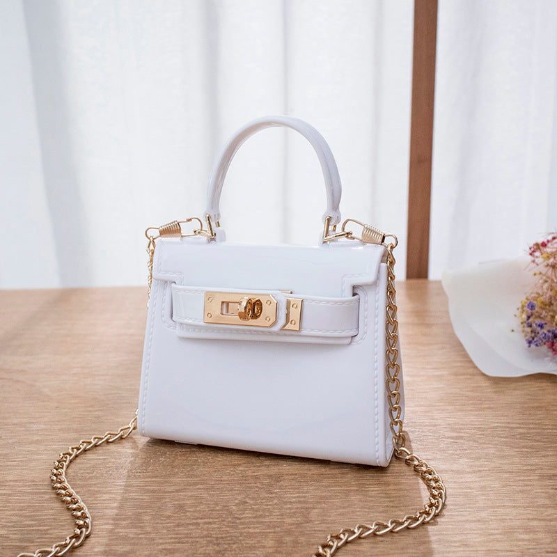 Summer New Kylie Bag Jelly Bag Women's Bag Fashion Mouth Red Envelope Single Shoulder Crossbody Small Bag