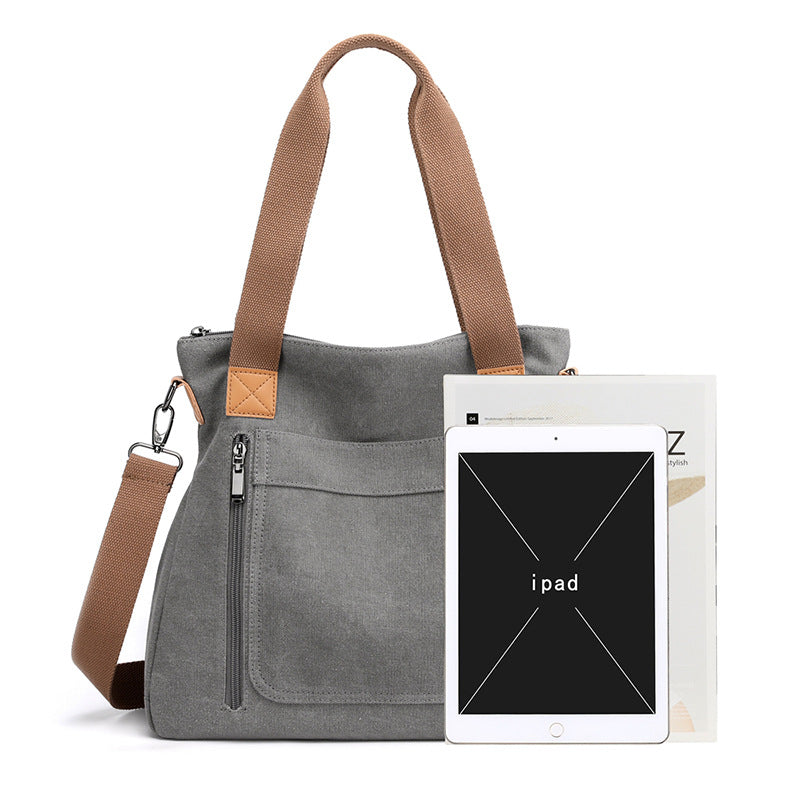 Crossbody Bag Women New All-In-One Portable Large Capacity Women's Bag Canvas Bag Women's Casual Shoulder Bag Women's Bag