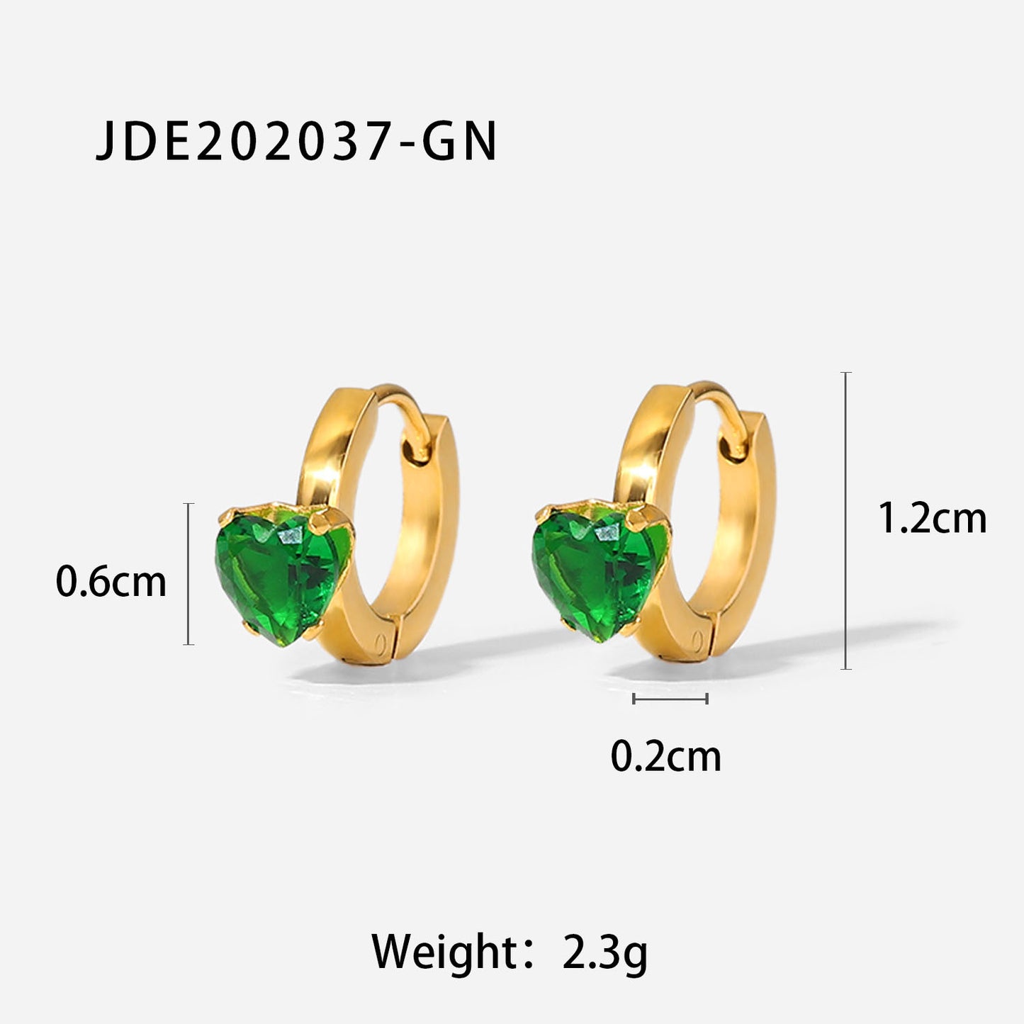 5pcs Fashion Retro Style Green Zircon Series Necklace Earrings Bracelet Ring Temperament Stainless Steel Jewelry For Women