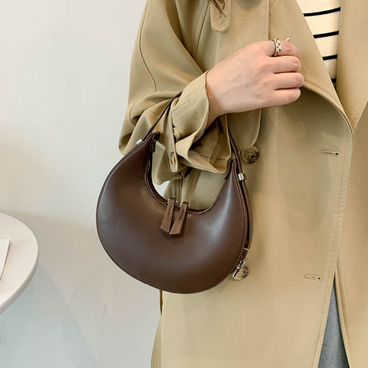 Fashion Shoulder Bag Female Simple Trend Temperament Armpit Bag All Match Texture Dumpling Bag