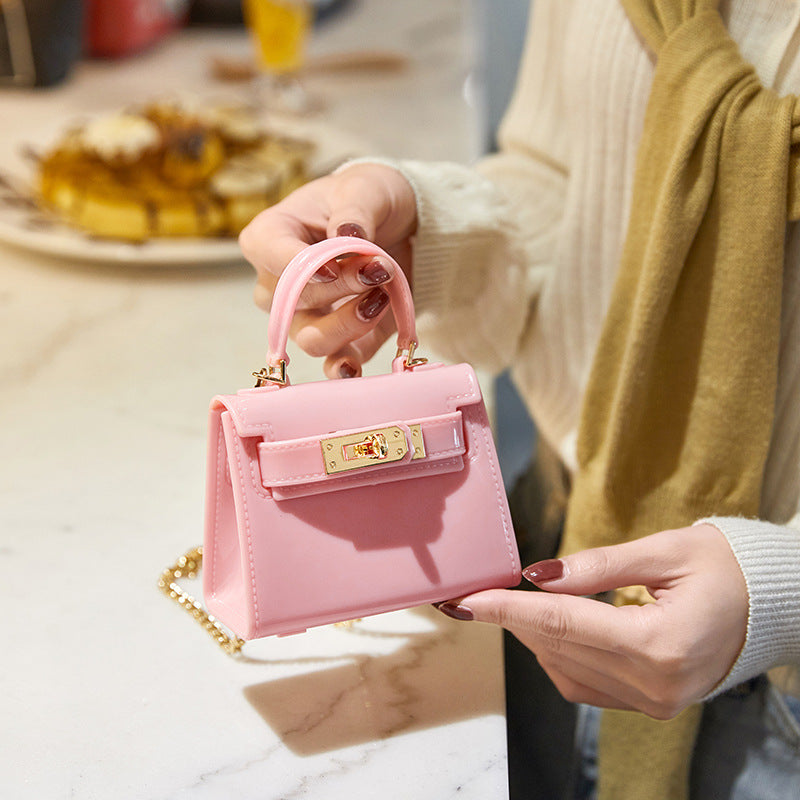 Summer New Kylie Bag Jelly Bag Women's Bag Fashion Mouth Red Envelope Single Shoulder Crossbody Small Bag