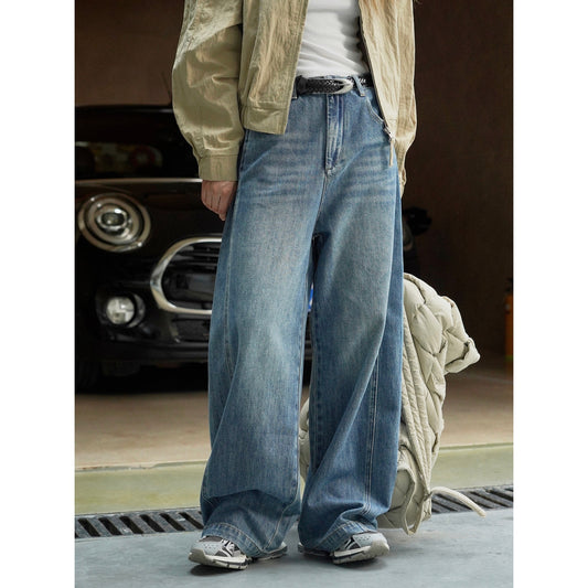 Early Autumn New Version Of The Retro Trend Fashionable Wide Leg Jeans High Waist Loose Slim Casual Pants Women