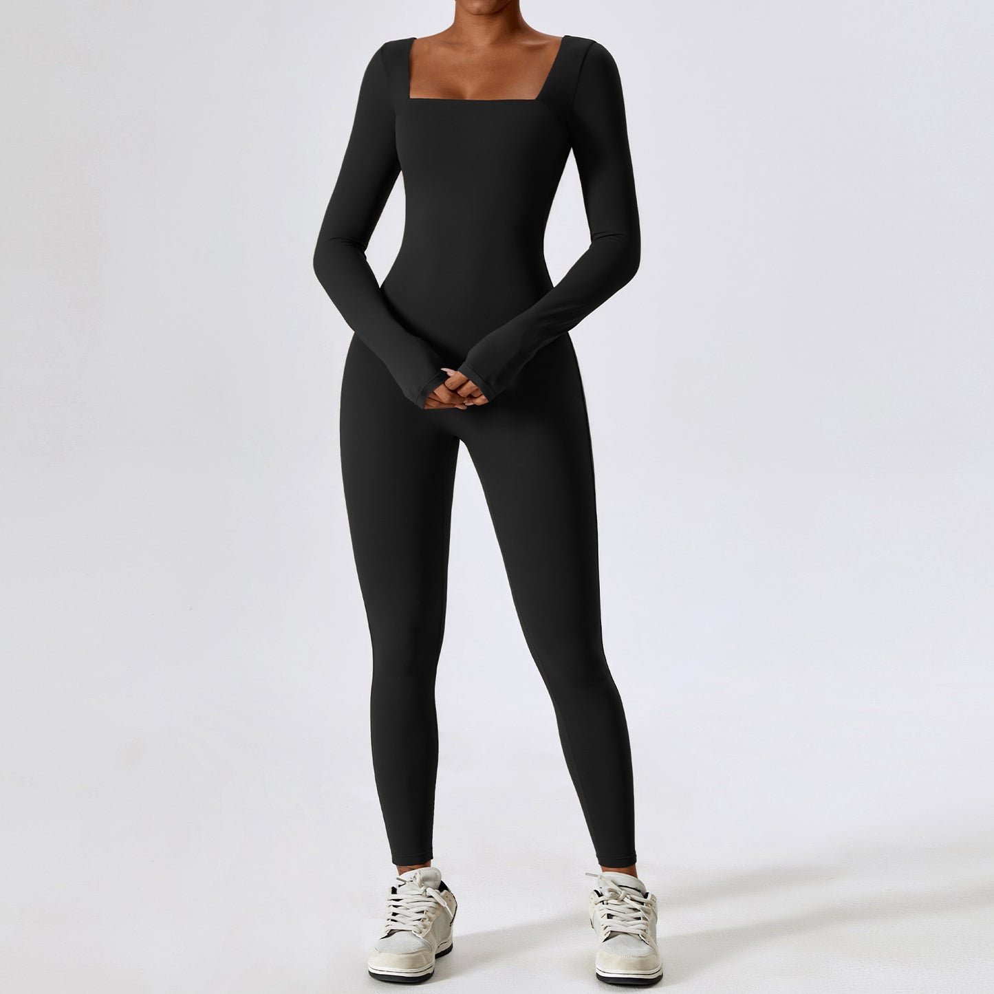 Autumn And Winter Tight Long Sleeve Yoga Clothes Women Naked Sense Fitness Sports Quick Dry Yoga Jumpsuit