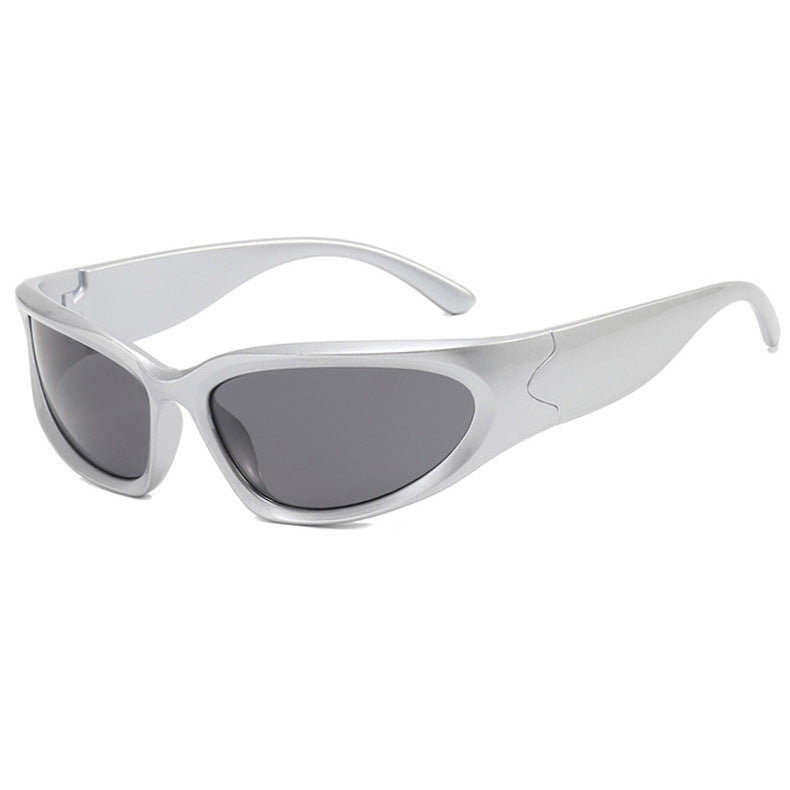 Steampunk Sunglasses Ladies Sport Sunglasses Concave Shape Punk Goggles Fashion Sun