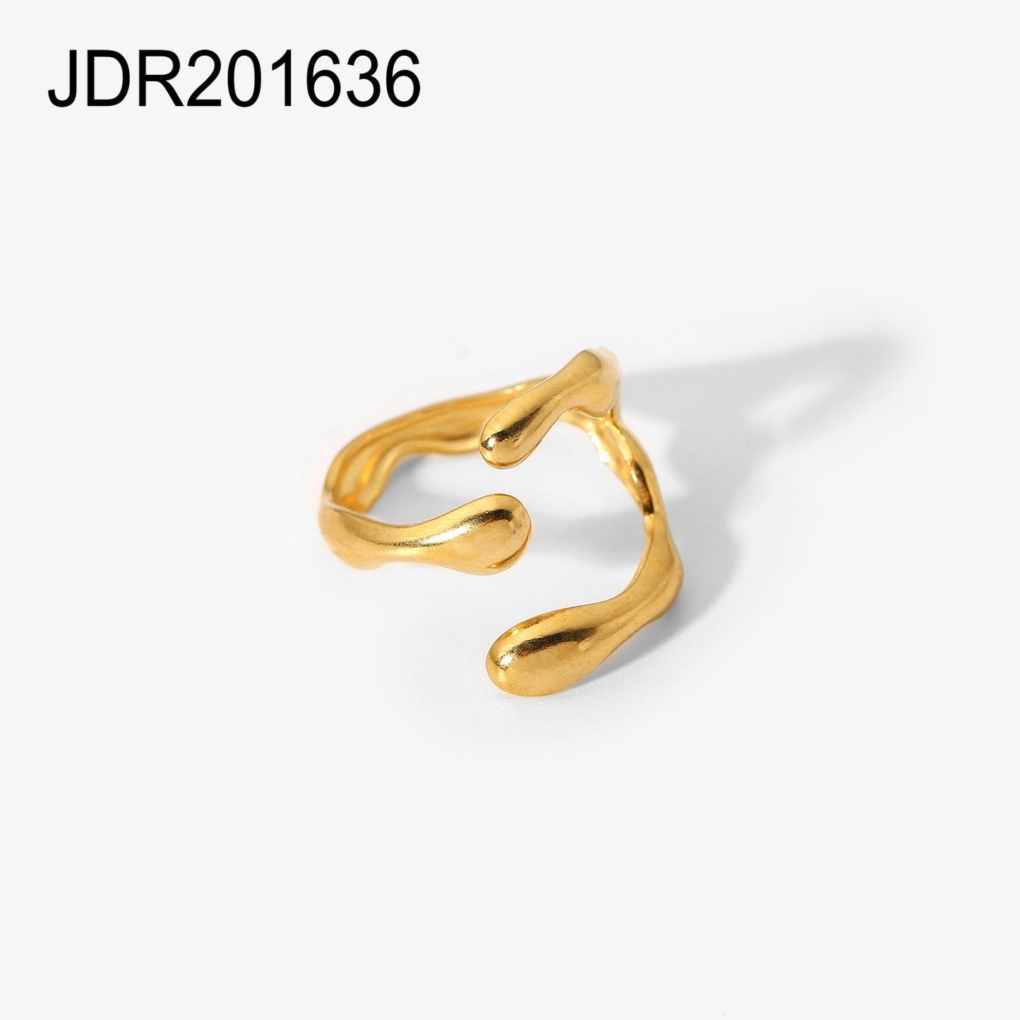 5pcs No Irregular Geometric Lines Ring Female Personality Hip Hop Opening Adjustable Index Finger Ring Couple Ring