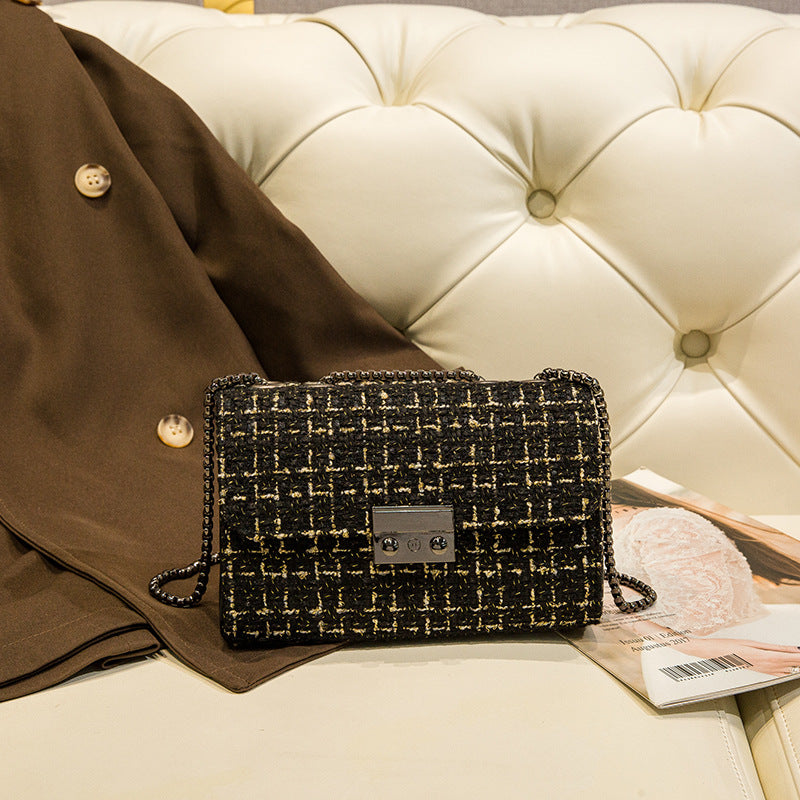 New Women's Small Fragrance Chain Crossbody Bag Small Hand Bag Temperament All Fashion Shoulder Bag