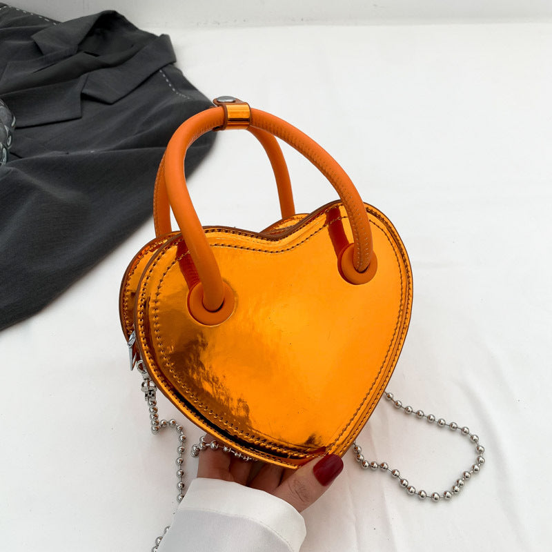 Fashion Personality Handbag New Girl Love Chain Shoulder Bag Creative  Mobile Phone Bag