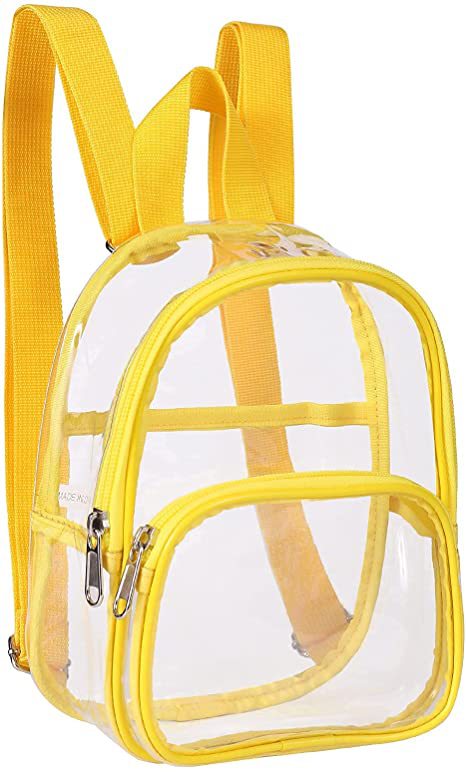 Mini Transparent Pvc Backpack Sundries Men'S And Women's Outdoor Fitness Sports Backpack Portable Travel Handbag