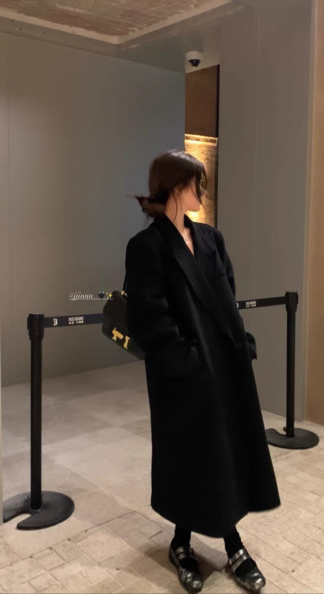 Coat Town Shop Of The Year Wang Fried! Classic Type Shoulder Wool Coat For Winter