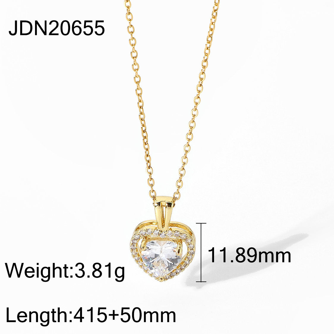 5pcs 18K Stainless Steel Chain White Microinset Zircon Encrusted Purple Square Zircon Pendant Necklace For Ladies