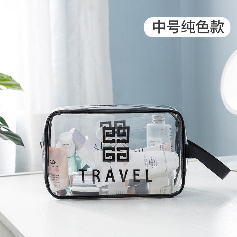 Transparent Makeup Bag Pvc Woman Portable Wind Travel Toiletry Bag Large Capacity Multi-Functional Portable Storage Bag