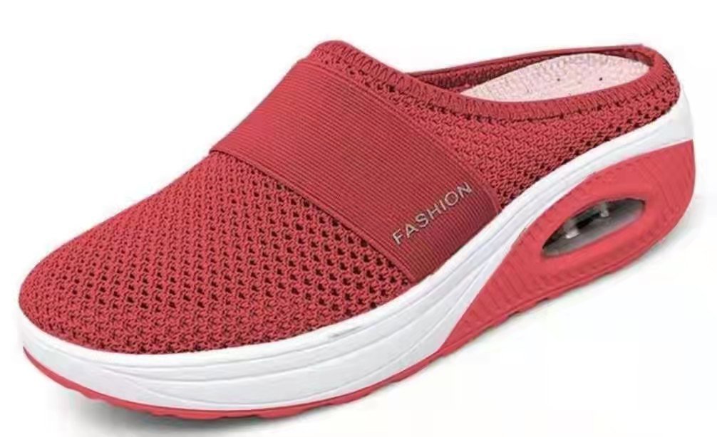 Summer New Trade Large Size Lazy Man A Slip-On Slippers Female Wedged Slippers