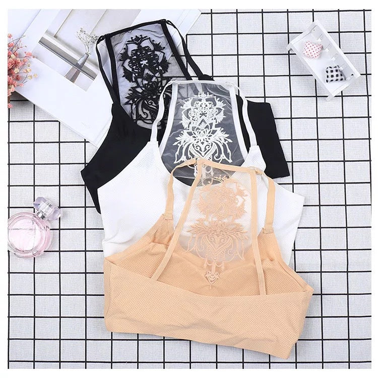Lace Sexy Bralette Breast Wrap Women's Vest Mesh Flower Harness
