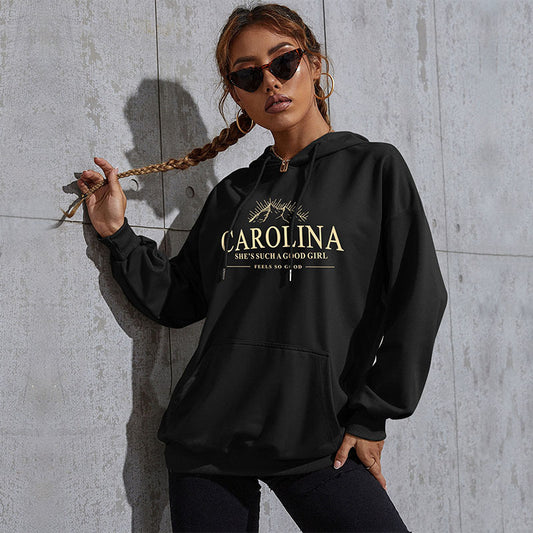 Fashion Autumn And Winter Leisure Sports Hoodie Southeast Asia Women's Letter Printed Hoodie