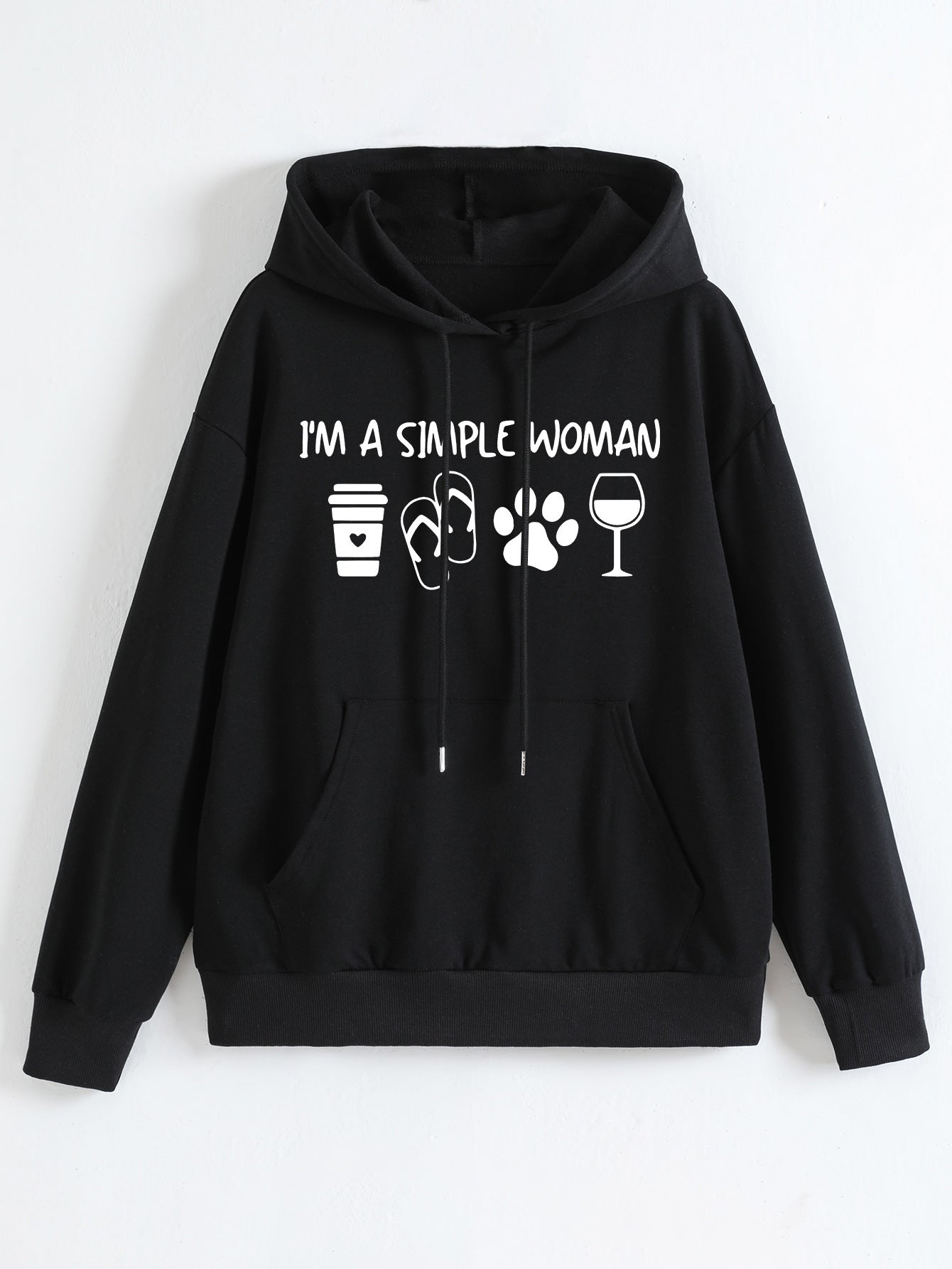 I'M A Simple Woman Print Fashion Hoodie
