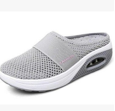 Summer New Trade Large Size Lazy Man A Slip-On Slippers Female Wedged Slippers