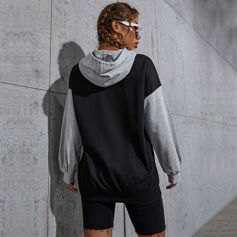 Women's New Spring And Autumn New Color With Hoodie Letter Hoodie Women